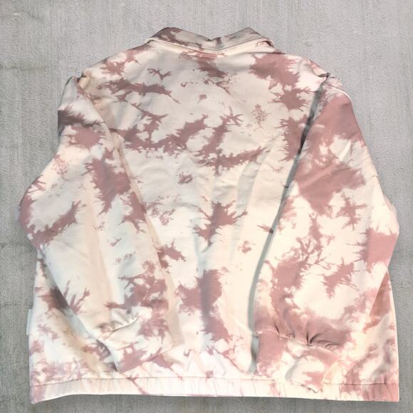 Varley Romero Sweatshirt Tan Tie Dye Collared Half Zip Pullover Size S NWT - Picture 2 of 10